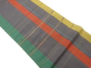 変わり格子模様織出し袋帯